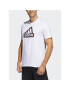 adidas Tricou City Escape Graphic T-Shirt HR2997 Alb Regular Fit - Pled.ro