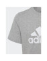 adidas Tricou Essentials Big Logo Cotton T-Shirt HR6379 Gri Regular Fit - Pled.ro