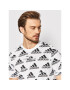 adidas Tricou Essentials Brandlove Single HE1786 Alb Regular Fit - Pled.ro