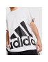 adidas Tricou Essentials Giant Logo HE1829 Alb Relaxed Fit - Pled.ro