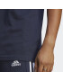 adidas Tricou Essentials Single Jersey 3-Stripes T-Shirt IC9335 Albastru Regular Fit - Pled.ro