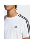 adidas Tricou Essentials Single Jersey 3-Stripes T-Shirt IC9336 Alb Regular Fit - Pled.ro