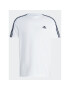 adidas Tricou Essentials Single Jersey 3-Stripes T-Shirt IC9336 Alb Regular Fit - Pled.ro