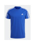 adidas Tricou Essentials Single Jersey 3-Stripes T-Shirt IC9338 Albastru Regular Fit - Pled.ro