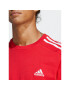 adidas Tricou Essentials Single Jersey 3-Stripes T-Shirt IC9339 Roșu Regular Fit - Pled.ro