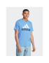 adidas Tricou Essentials Single Jersey Big Logo T-Shirt IC9360 Albastru Regular Fit - Pled.ro