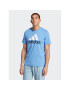 adidas Tricou Essentials Single Jersey Big Logo T-Shirt IC9360 Albastru Regular Fit - Pled.ro