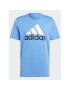 adidas Tricou Essentials Single Jersey Big Logo T-Shirt IC9360 Albastru Regular Fit - Pled.ro