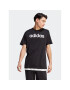 adidas Tricou Essentials Single Jersey Linear Embroidered Logo T-Shirt IC9274 Negru Regular Fit - Pled.ro