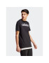 adidas Tricou Essentials Single Jersey Linear Embroidered Logo T-Shirt IC9274 Negru Regular Fit - Pled.ro