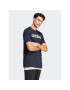 adidas Tricou Essentials Single Jersey Linear Embroidered Logo T-Shirt IC9275 Albastru Regular Fit - Pled.ro