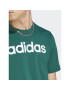 adidas Tricou Essentials Single Jersey Linear Embroidered Logo T-Shirt IJ8658 Verde Regular Fit - Pled.ro