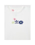 adidas Tricou Flower Print HF7467 Alb Regular Fit - Pled.ro