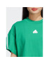 adidas Tricou Future Icons 3-Stripes T-Shirt IB8522 Verde Loose Fit - Pled.ro