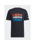 adidas Tricou Multi Linear Sportswear Graphic T-Shirt (Short Sleeve) HS2524 Albastru Regular Fit - Pled.ro