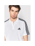 adidas Tricou polo Aeroready Essentials Pique Embroidered Small Logo 3-Stripes GK9138 Alb Regular Fit - Pled.ro