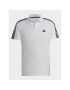 adidas Tricou polo Train Essentials Piqué 3-Stripes Training Polo Shirt IB8109 Alb Regular Fit - Pled.ro