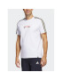 adidas Tricou Sport Optimist 3-Stripes Sportswear Graphic T-Shirt (Short Sleeve) HT3025 Alb Regular Fit - Pled.ro