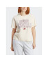 adidas Tricou T-Shirt IC5981 Bej - Pled.ro