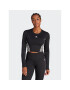 adidas Tricou tehnic AEROREADY Hyperglam IL6972 Negru Tight Fit - Pled.ro