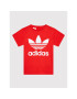 adidas Tricou Trefoil HC9586 Roșu Regular Fit - Pled.ro