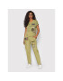 Aeronautica Militare Pantaloni din material 221PA1485DCT2964 Verde Regular Fit - Pled.ro