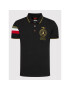 Aeronautica Militare Tricou polo 221PO1614J469 Negru Regular Fit - Pled.ro