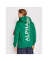 Alpha Industries Bluză Back Print 178318 Verde Regular Fit - Pled.ro