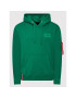 Alpha Industries Bluză Back Print 178318 Verde Regular Fit - Pled.ro