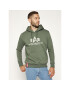 Alpha Industries Bluză Basic 178312 Verde Regular Fit - Pled.ro