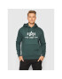 Alpha Industries Bluză Basic 178312 Verde Regular Fit - Pled.ro