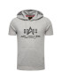 Alpha Industries Bluză Basic T Hooded 126507 Gri Regular Fit - Pled.ro