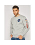 Alpha Industries Bluză Nasa 186304 Gri Regular Fit - Pled.ro