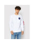 Alpha Industries Bluză Nasa Reflective 178309 Alb Regular Fit - Pled.ro