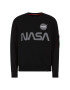 Alpha Industries Bluză Nasa Reflective 178309 Negru Regular Fit - Pled.ro