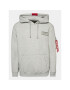 Alpha Industries Bluză Red Stripe 178314 Gri Regular Fit - Pled.ro