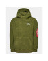 Alpha Industries Bluză Teddy 118330 Verde Regular Fit - Pled.ro