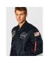 Alpha Industries Geacă bomber Nasa 166107LP Bleumarin Slim Fit - Pled.ro