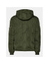 Alpha Industries Geacă din puf Logo 108107 Verde Regular Fit - Pled.ro