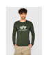 Alpha Industries Longsleeve Basic T 100510 Verde Regular Fit - Pled.ro