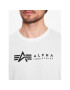 Alpha Industries Set 2 tricouri Alpha Label 118534 Alb Regular Fit - Pled.ro