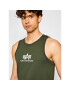 Alpha Industries Tank top Basic 126566 Verde Regular Fit - Pled.ro