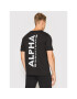 Alpha Industries Tricou Backprint T Reflective Print 128507RP Negru Regular Fit - Pled.ro