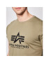 Alpha Industries Tricou Basic 100501 Verde Regular Fit - Pled.ro