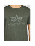 Alpha Industries Tricou Basic T Oildye 116515 Verde Regular Fit - Pled.ro