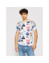 Alpha Industries Tricou Nasa Aop 116503 Alb Regular Fit - Pled.ro