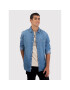 American Eagle cămașă de blugi 015-0153-2182 Albastru Slim Fit - Pled.ro