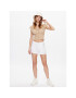 BDG Urban Outfitters Pantalon scurți din material BDG LINEN 5 POCKET SHORT 76475557 Alb Fitted Fit - Pled.ro