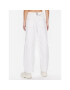 BDG Urban Outfitters Pantaloni din material BDG LOGAN CINCH WHITE 76473347 Alb Relaxed Fit - Pled.ro