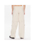 BDG Urban Outfitters Pantaloni din material BDG ZIP OFF Y2K 76475318 Écru Relaxed Fit - Pled.ro